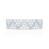 Certified Diamond Designer Wedding Band Ring