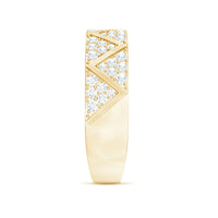Certified Diamond Designer Wedding Band Ring