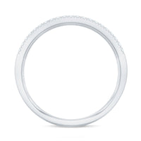 Natural Baguette Diamond Half Eternity Band With Certificate