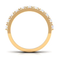 Cubic Zirconia Eternity Wedding Band Ring