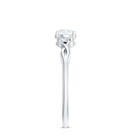 Rosec Jewels 0.5 carat cubic zirconia solitaire promise ring with Celtic knot design, showcasing a sparkling center stone and intricate band.
