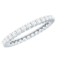 Designer Cubic Zirconia Full Eternity Stackable Ring with Certificate
