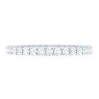 Designer Cubic Zirconia Full Eternity Stackable Ring with Certificate