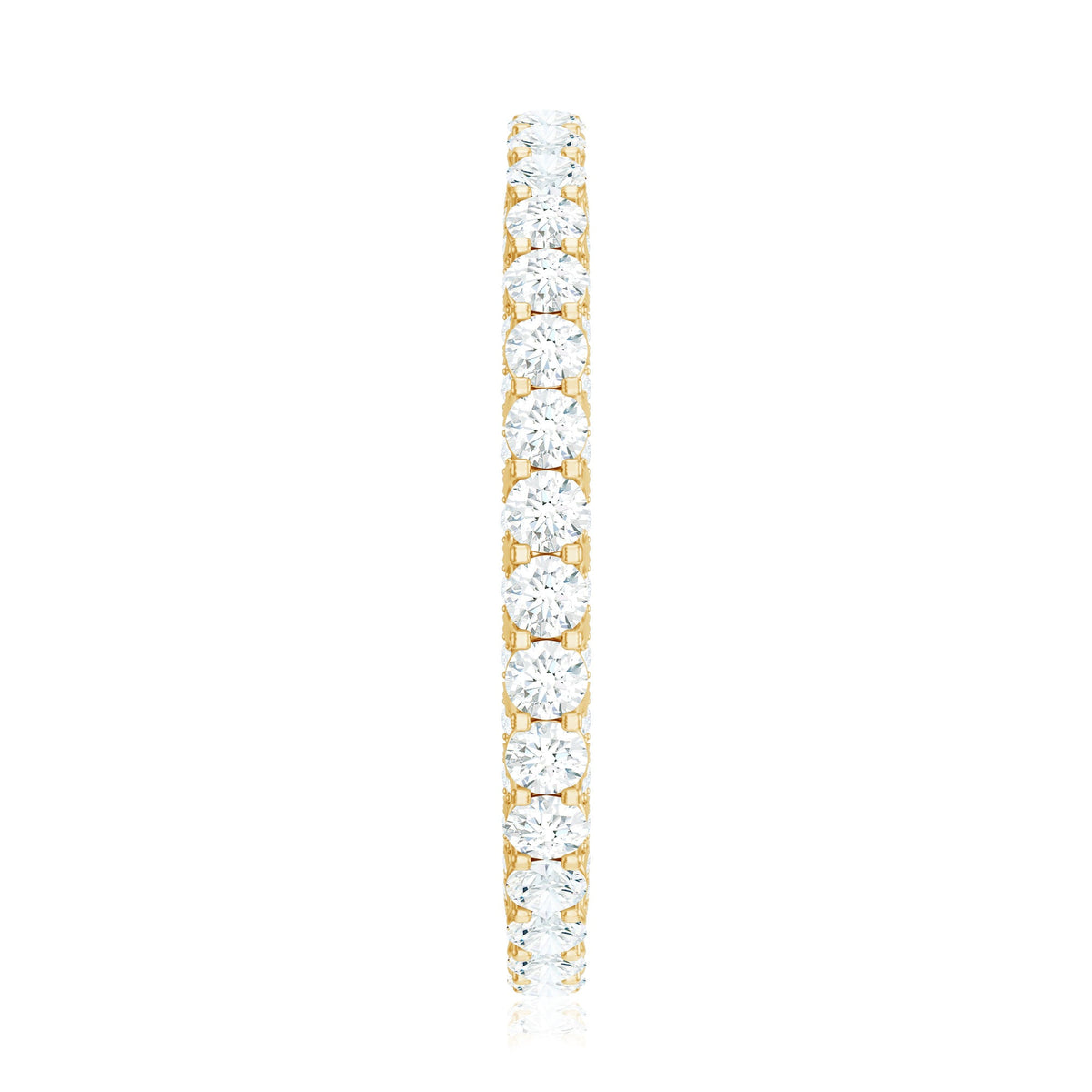 Designer Cubic Zirconia Full Eternity Stackable Ring with Certificate