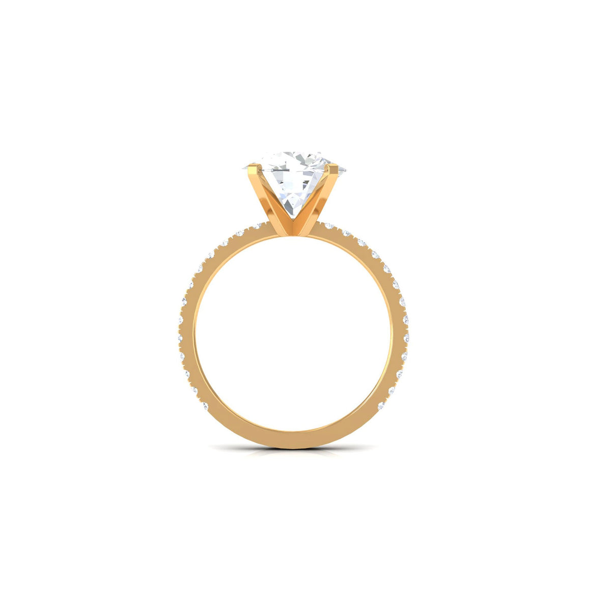 Rosec Jewels 4.75 CT zircon solitaire engagement ring with side stones, featuring a sparkling central stone and elegant band design.