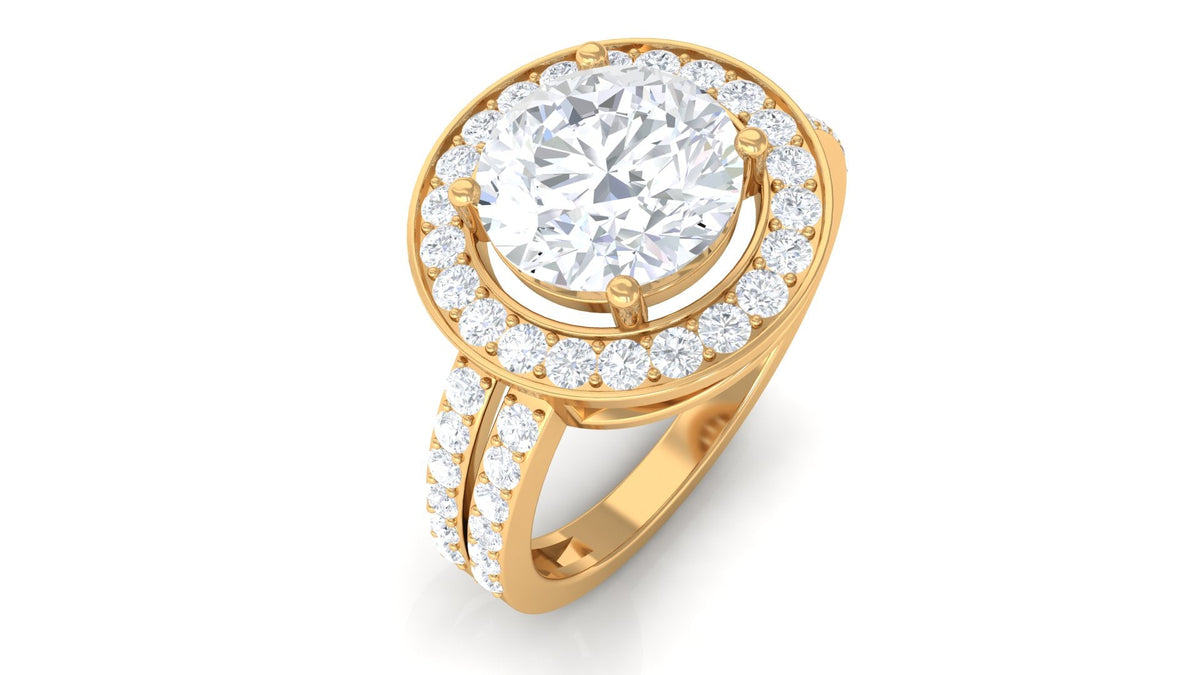 Rosec Jewels 3.25 CT cubic zirconia engagement ring with a classic design, featuring a sparkling central stone and elegant band.