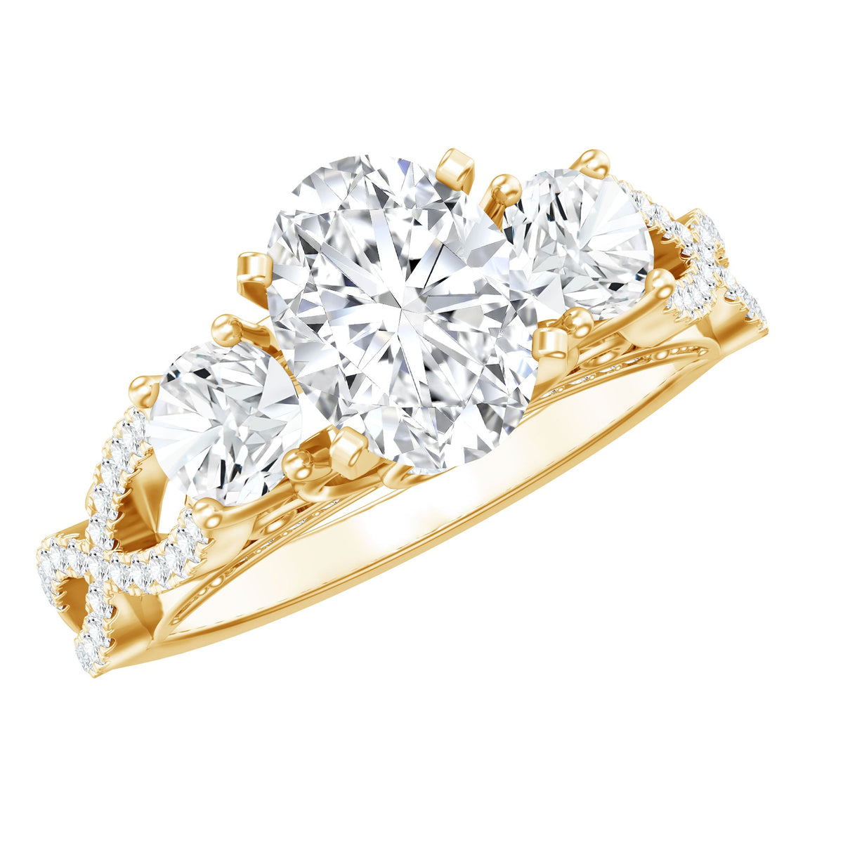 Cubic Zirconia Vintage Inspired Infinity Engagement Ring