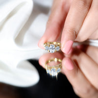 Cubic Zirconia Vintage Inspired Infinity Engagement Ring