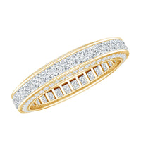 Princess Cut Zircon Full Eternity Band Ring