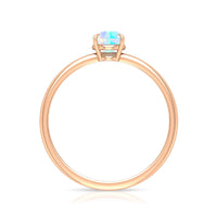 Certified Real Ethiopian Opal October Birthstone Ring