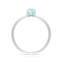 Certified Real Ethiopian Opal October Birthstone Ring