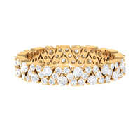 Zircon Wedding Anniversary Eternity Ring