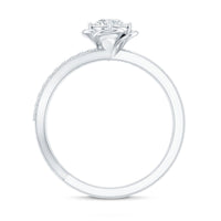 Flower Inspired Moissanite Proposal Ring for Women