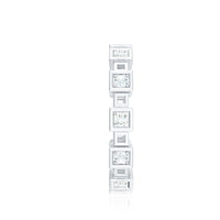 Princess Cut Moissanite Contemporary Wedding Band Ring