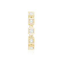 Princess Cut Moissanite Contemporary Wedding Band Ring