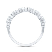 Designer Certified Moissanite Wedding Band for Women