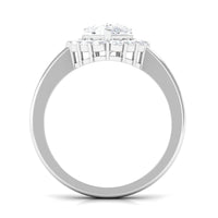 Zircon Teardrop Vintage Inspired Engagement Ring