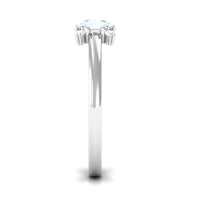 Oval cut moonstone three-stone ring with diamond accents by Rosec Jewels, showcasing elegant gemstone details and sparkling side stones.