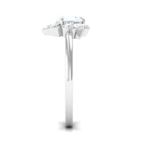 Rosec Jewels 1.25 CT moonstone and diamond floral engagement ring with intricate gold band and detailed gemstone settings.