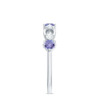 Natural Tanzanite Diamond Ring for Promise