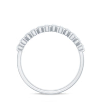 0.5 CT Zircon Simple Semi Eternity Ring in Bezel Setting