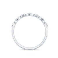 Contemporary Diamond Half Eternity Band Ring for Women