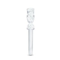Heart Shaped Moissanite Wedding Band for Women