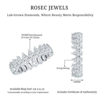 Lab Grown Diamond Teardrop Wedding Band