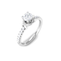 Genuine Diamond Promise Ring for Proposal