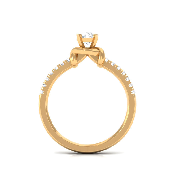 Genuine diamond promise ring for proposal by Rosec Jewels featuring a sparkling central diamond and elegant band.