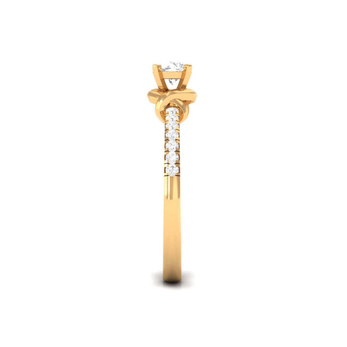 Genuine Diamond Promise Ring for Proposal