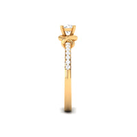 Genuine Diamond Promise Ring for Proposal