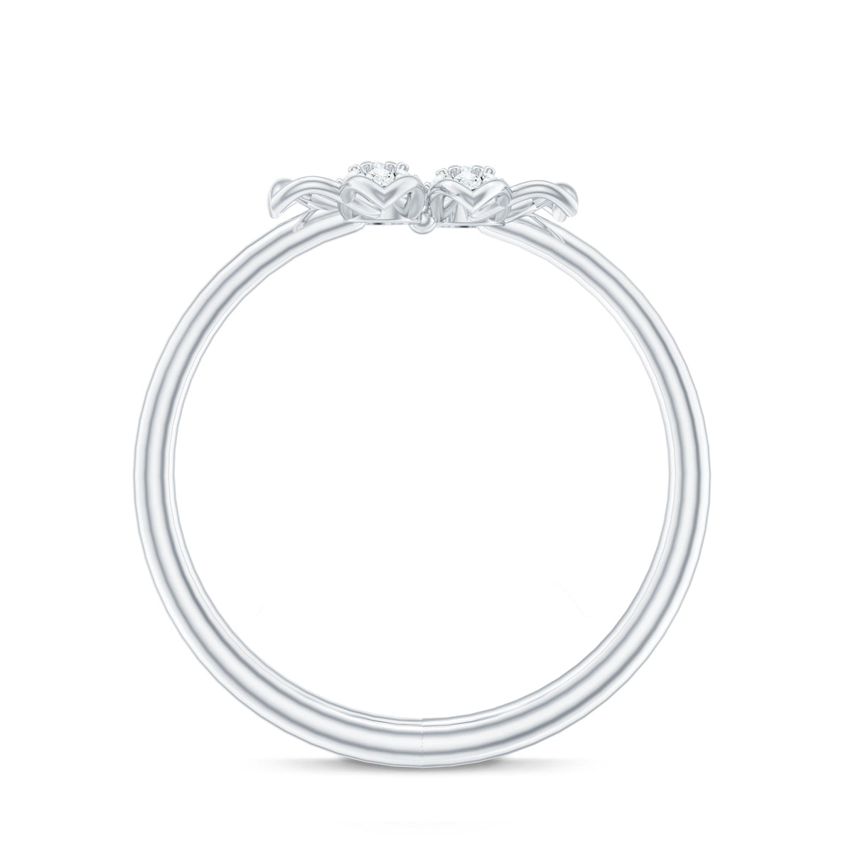 Brilliant Cut Diamond Flower Promise Ring