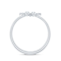 Brilliant Cut Diamond Flower Promise Ring