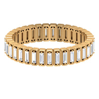 Natural Baguette Diamond Eternity Wedding Band