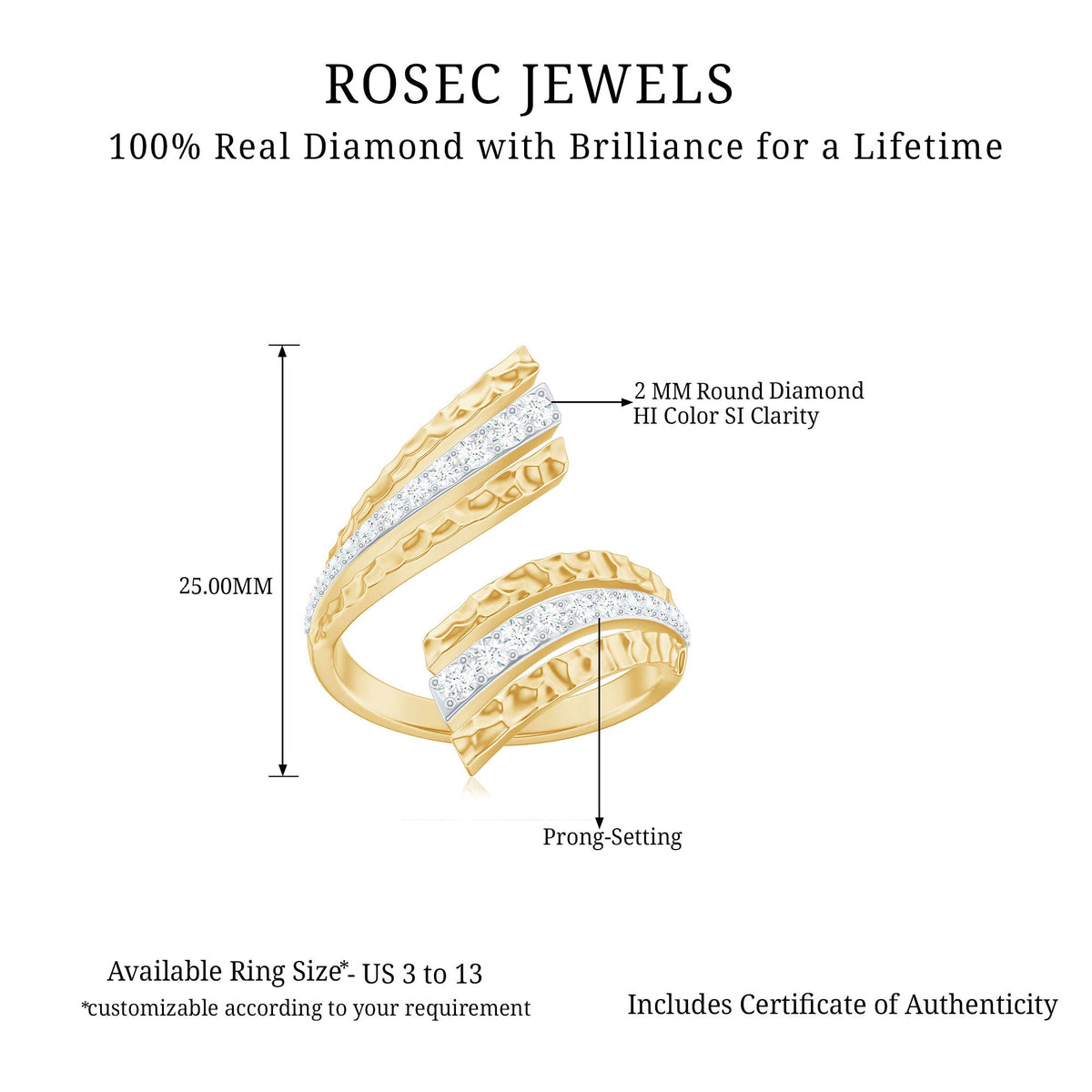 Certified Diamond Statement Ring in Prong Setting