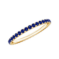 Certified Lab Grown Blue Sapphire Eternity Ring for Women
