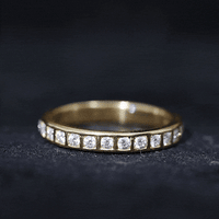 Bar Set Moissanite Half Eternity Band For Women