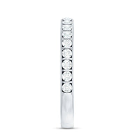 Bar Set Moissanite Half Eternity Band For Women