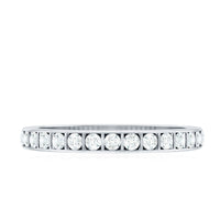 Bar Set Moissanite Half Eternity Band For Women