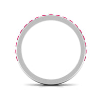 Bar Set Ruby Contemporary Eternity Ring