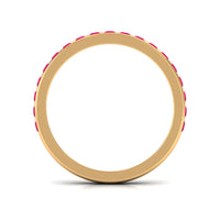 Bar Set Ruby Contemporary Eternity Ring
