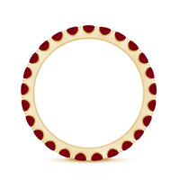 Natural Ruby Eternity Stackable Ring for Women