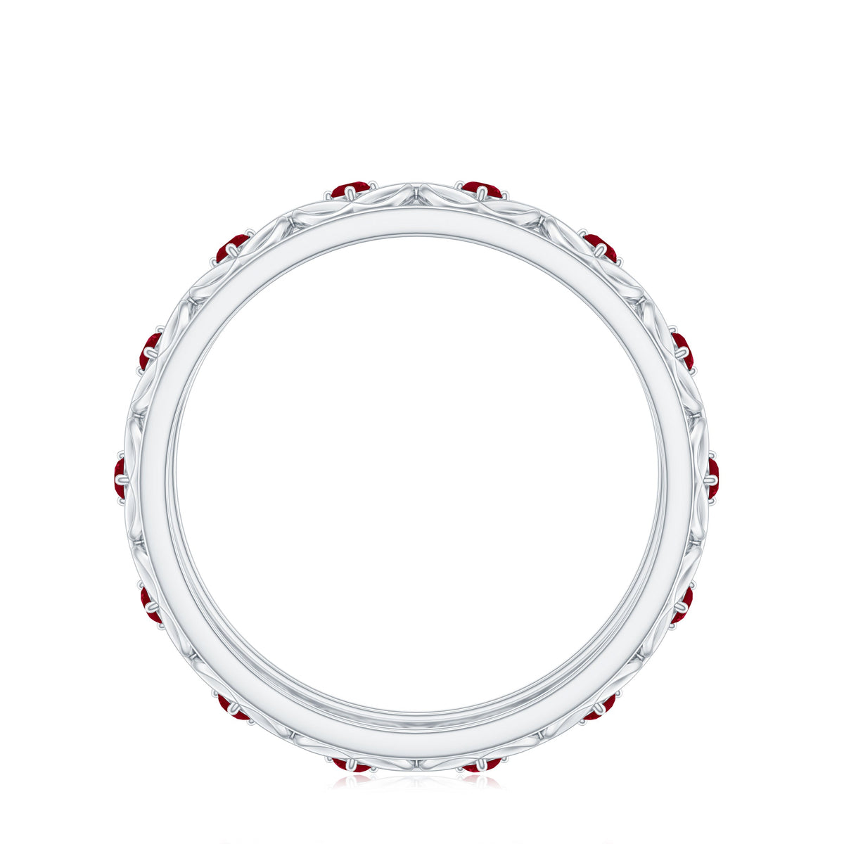 Natural Ruby Celtic Knot wedding band for women by Rosec Jewels, featuring intricate knot design and vibrant ruby gemstone.