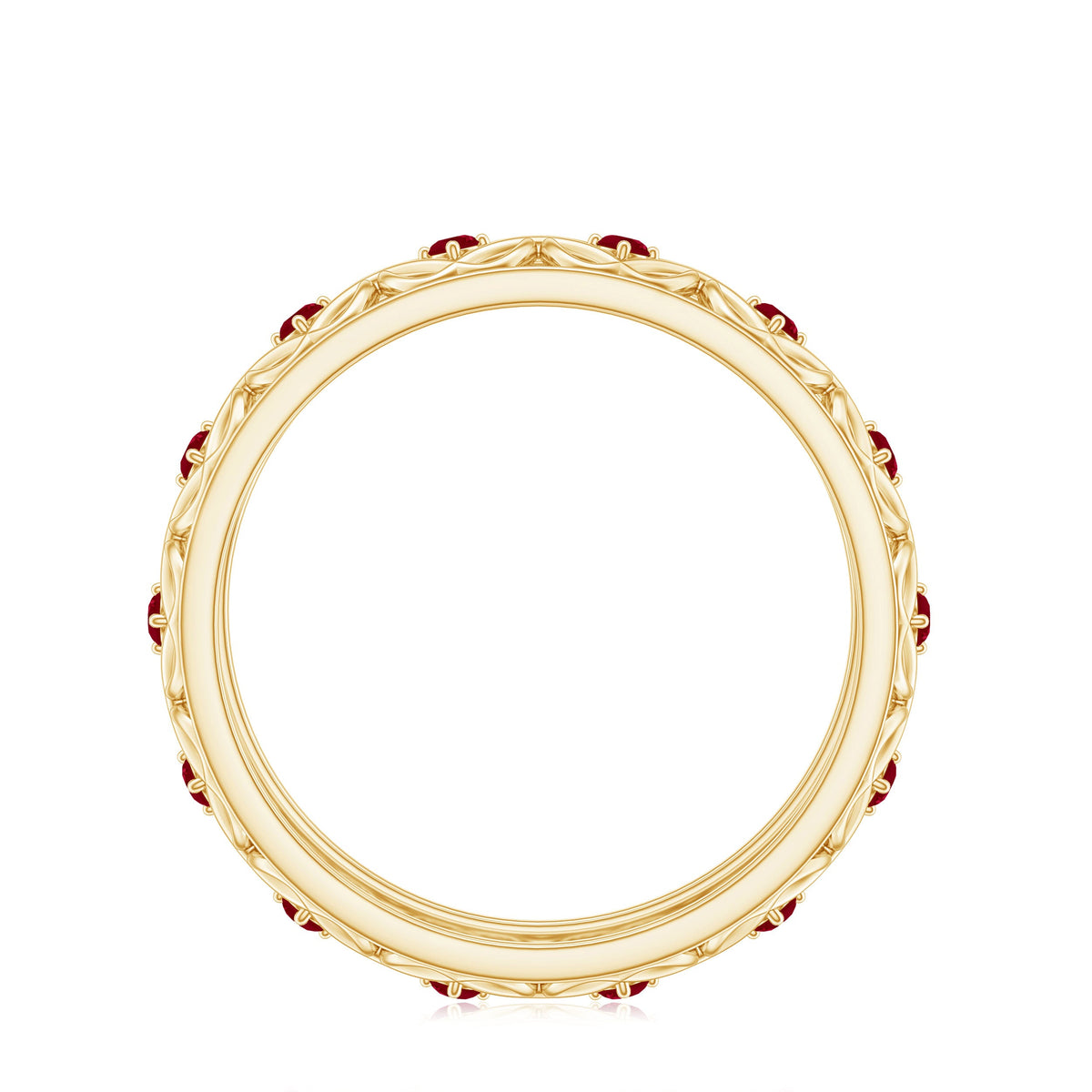 Natural ruby Celtic knot wedding ring for women by Rosec Jewels, featuring intricate design and vibrant ruby gemstone.