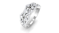 Art Deco Inspired Diamond Wedding Band for Women