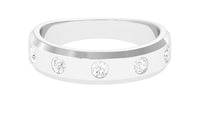Certified Natural Diamond Mens Wedding Band