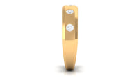 Certified Natural Diamond Mens Wedding Band