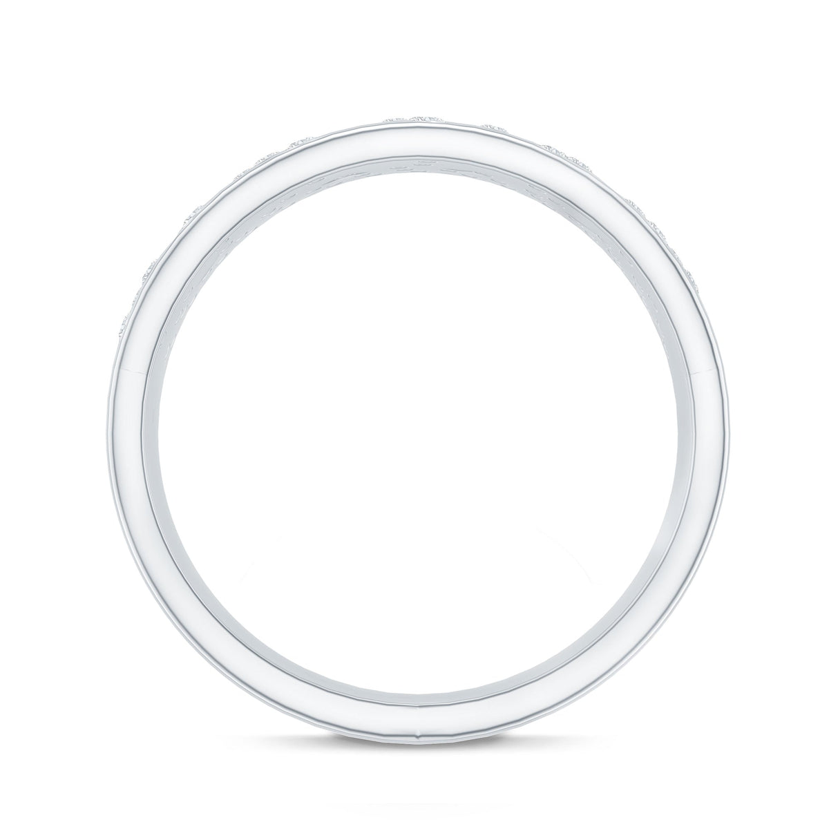 Lab Grown Diamond Wide Wedding Band With Certificate