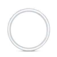 Lab Grown Diamond Wide Wedding Band With Certificate
